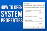 How to Open System Properties in Windows 11